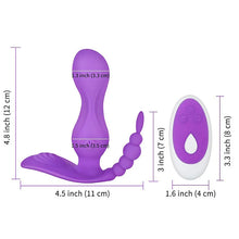 Load image into Gallery viewer, Double Head Silicone Vibrator with Remote Control