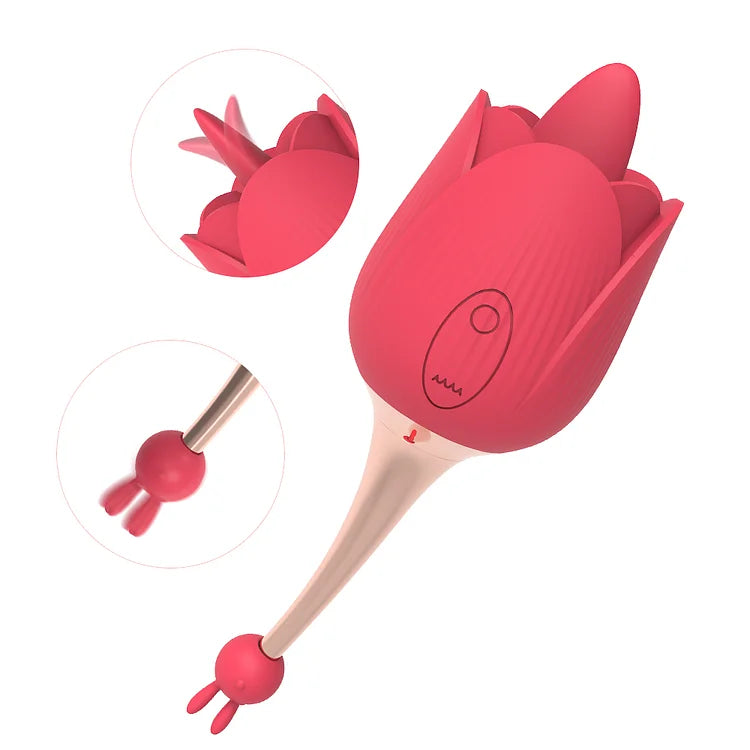 Rose Toy Clit Vibrator And Licker