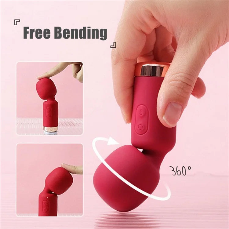 Mini Strong Shock  Vibrator Women's Multi Frequency Second Wave Masturbator Small Massage Stick