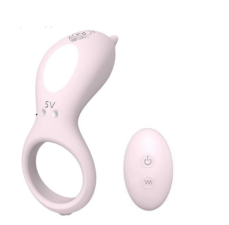 Wireless Remote Control Sperm Lock Vibration Ring For Men And Women Charging Delay Penis Ferrule Adult Sex Products