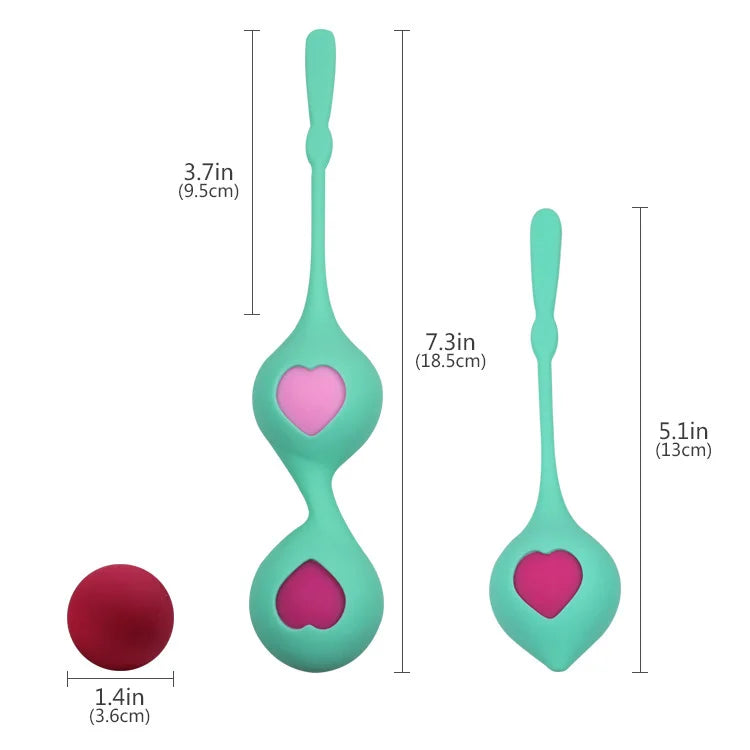 3pcs Tight Ball Kegel Exercise Pelvic Tightening for Women Vaginal Dumbbell Exercise Ball