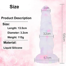 Load image into Gallery viewer, Luminous Anal Plug With Sucker Multi Color Silicone Butt Sex Toys