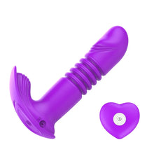 Load image into Gallery viewer, Remote Control Telescopic Dildo Clit Massager G-spot Vaginal Stimulator