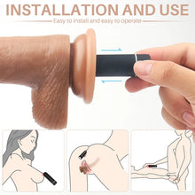 Load image into Gallery viewer, Vibration Suction Disk Simulated Pendule Women&#39;s Self-masturbating Appliance Big Chicken Bar Fun Sex Toy Fake Penis