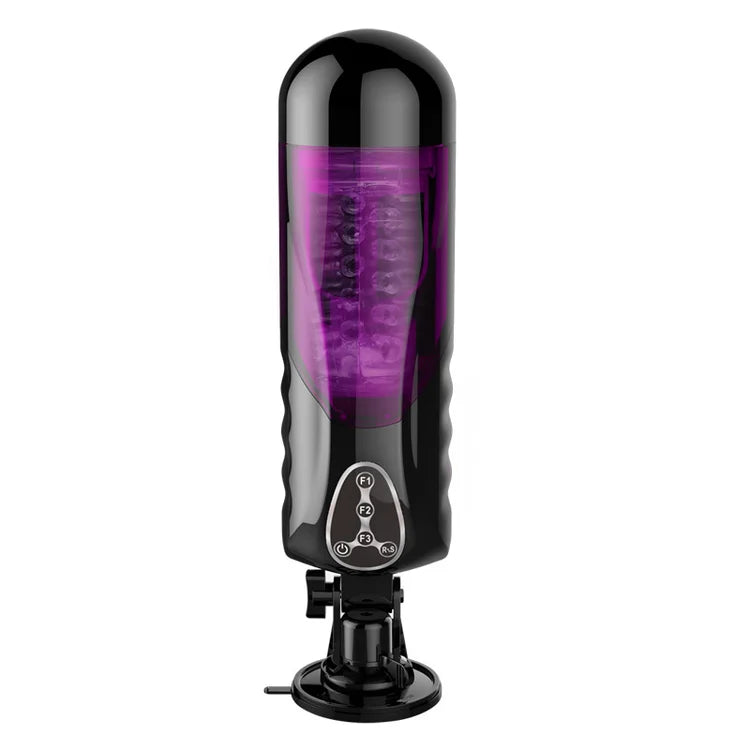 First Class Trainer Rotating and Thrusting Suction Cup Masturbator