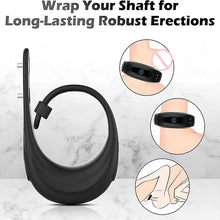 Load image into Gallery viewer, Cock Ring Vibrator Watch Design Penis Cock Ring Adjustable Penis Ring For Men