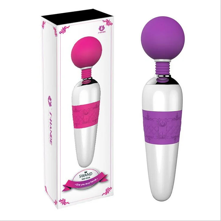 Large Round Head Swand Female Vibration Massager Fun Charging Av Stick Adult Supplies Wholesale