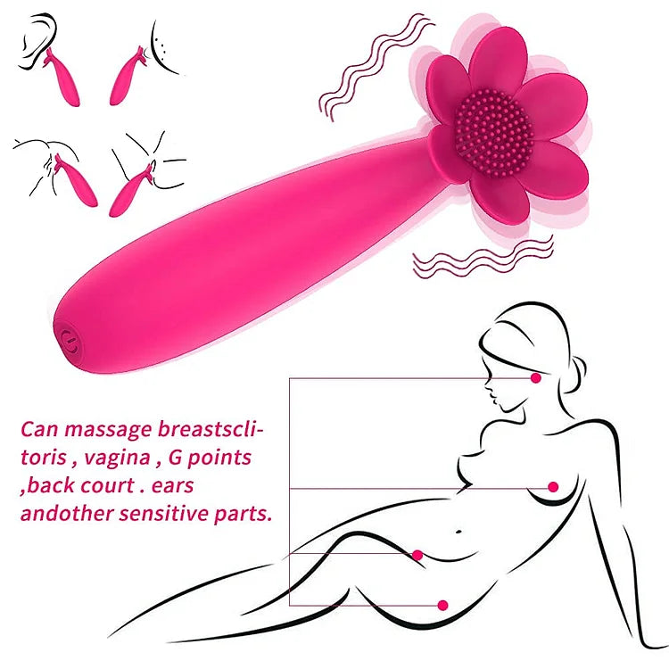 Rose Flower Clitoral Vibrator