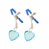 Heart-shaped Crystal Pendant Nipple Clip