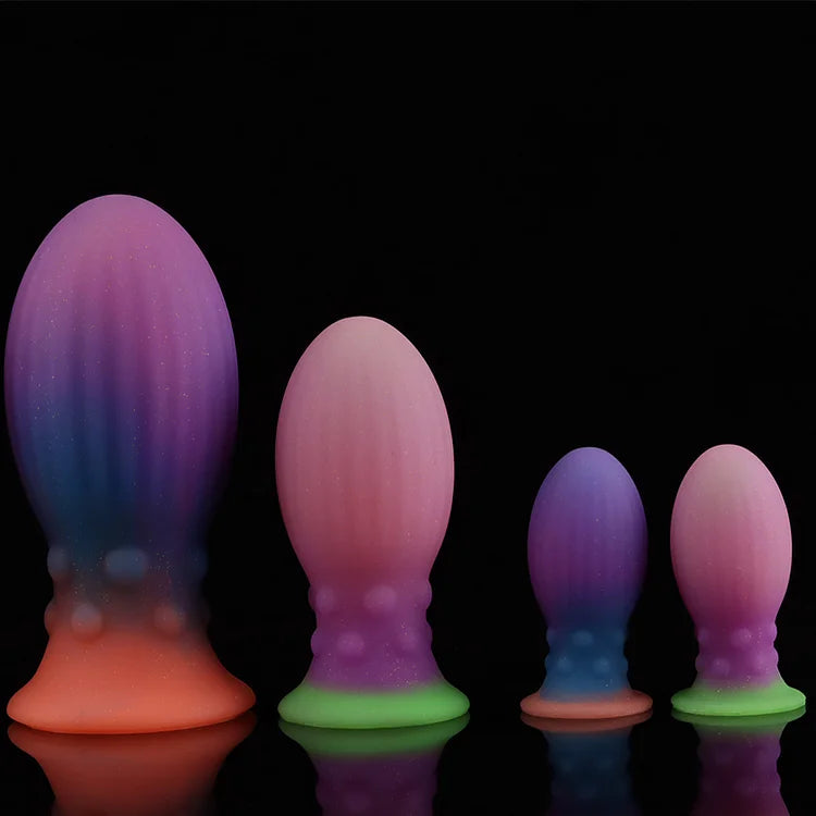 Luminous Huge Anal Plug With Suction Cup