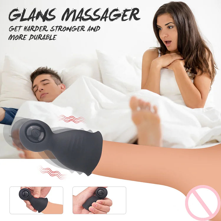 9 Modes Penis Delay Automatic Oral Climax Sex Glans Stimulate Massager