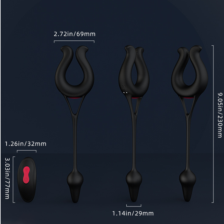 Remote Control Cock Ring With Anal Stimulation