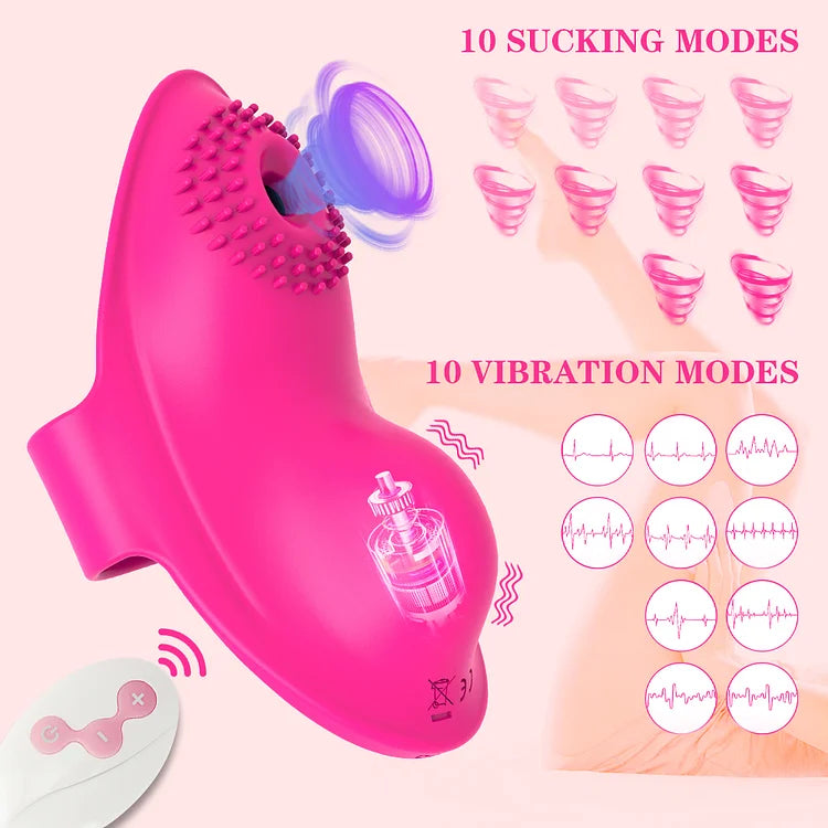 Velcro 3-in-1 Wireless Remote Control Invisible Panty Suction Vibrator