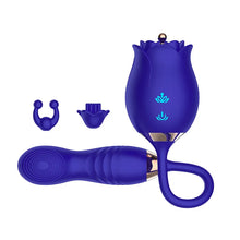 Load image into Gallery viewer, Rose Telescopic Clitoris Stimulator Vibrators Sex Toys For Women 8.0