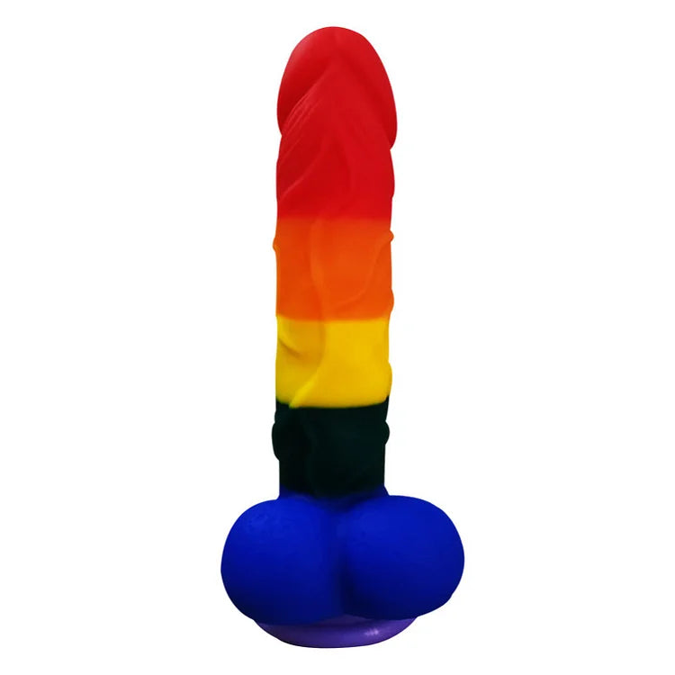 Color Odorless Thick And Long Sucker False Penis Soft Imitation Penis