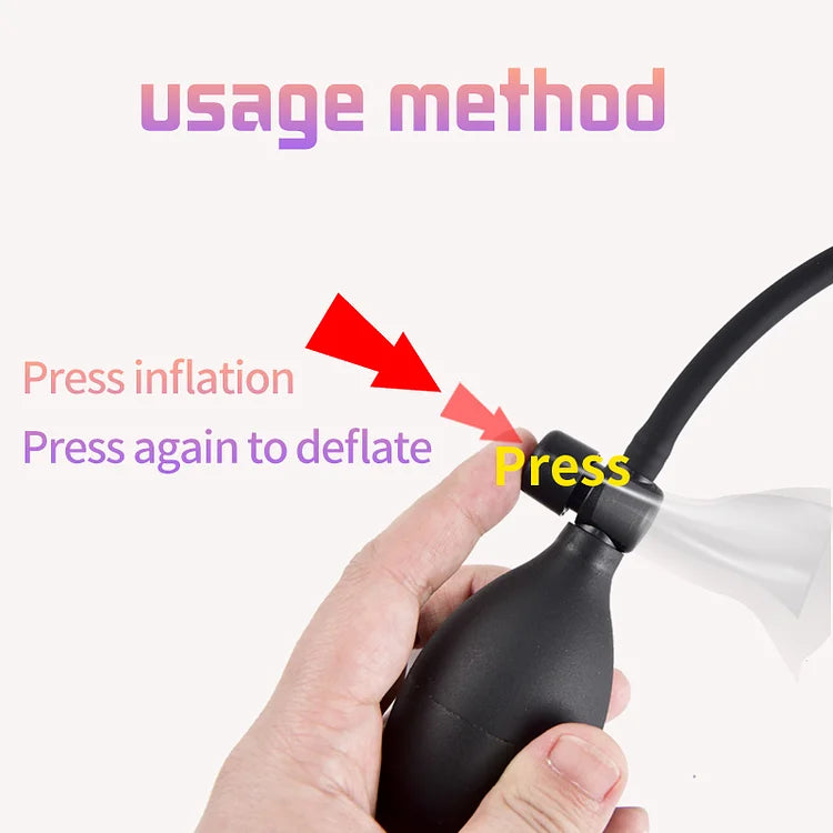 Mini Inflatable Small Anal Plug Expandable Pull Pump Butt Plug Prostate Massager