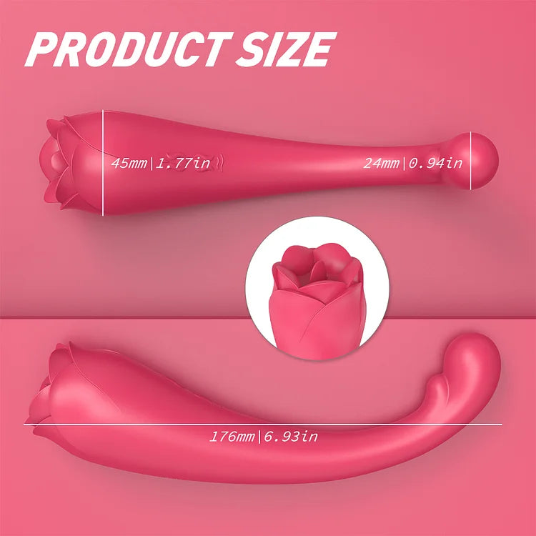 Usb Rechargeable Rose Body Wand Massager