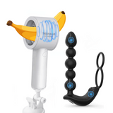 Bananer Cleaner Set - Telescopic Masturbator & Remote Controlled Prostate Massager