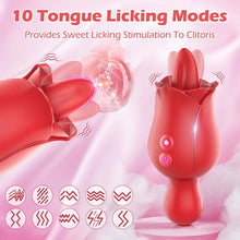 Load image into Gallery viewer, Rosie Tongue-licking And Vibrating Rose Toy