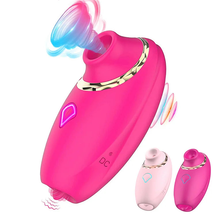 Clitoral Sucking Vibrator with Licking and Flapping Stimulation Function