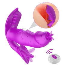 Load image into Gallery viewer, 3 In 1 Electric Shock Tongue Licking Clitoris Stimulator Vagina Massager With Remote Control