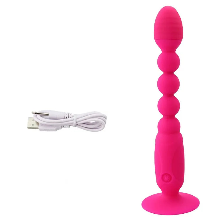 Remote Control Anal Plug Bead Butt Plug Prostate Massager Vibrator