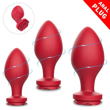 Load image into Gallery viewer, Silicone Rose Butt Plug Set For Men And Women