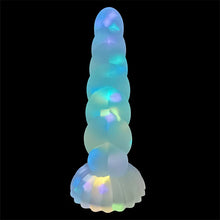 Load image into Gallery viewer, Luminous Anal Plug With Sucker Multi Color Silicone Butt Sex Toys