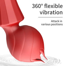 Load image into Gallery viewer, Rose Head G-spot Flexible Vibrator