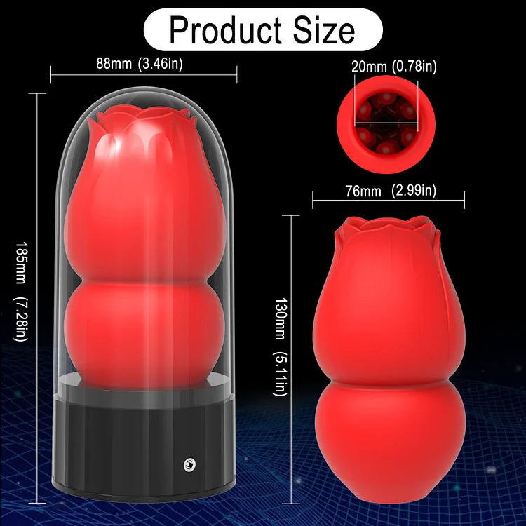 Male Rose Toy Heating Manual Masturbation Cup