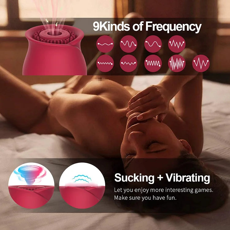 Rose Sucking Vibrator Clit Stimulation Massager