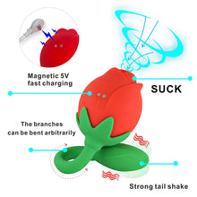 Load image into Gallery viewer, Rose Wireless Remote Control App Vibrating Egg