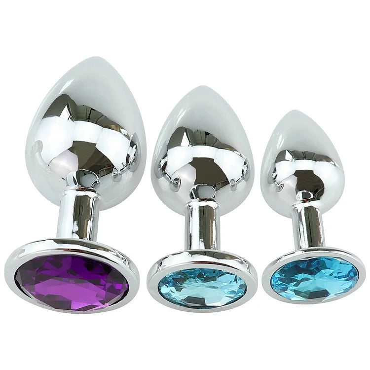 Stainless Steel Anal Butt Plug Fantasy Anal Stimulation Toy