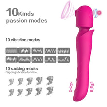 Load image into Gallery viewer, Cross-border Blockbuster Armoured Warrior Rechargeable Sucking Vibrator Private Second Wave Av Massage Stick Female Sex Masturbation Stick