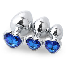 Load image into Gallery viewer, Aluminum Alloy Heart Anal Plug Smaller