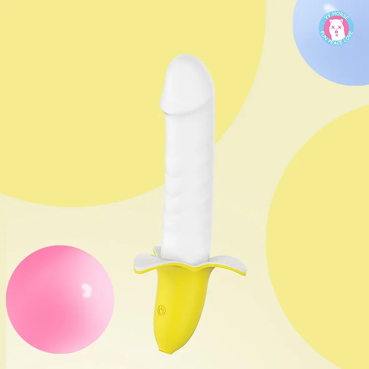 Banana Silicone Ultra-quiet Dildo Vibrator Vaginal Stimulator Female Masturbator Sex Doll