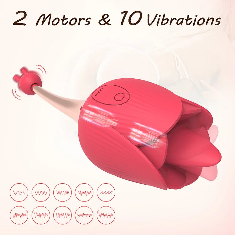 Rose Toy Clit Vibrator And Licker