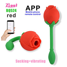 Load image into Gallery viewer, Rose Wireless Remote Control App Vibrating Egg