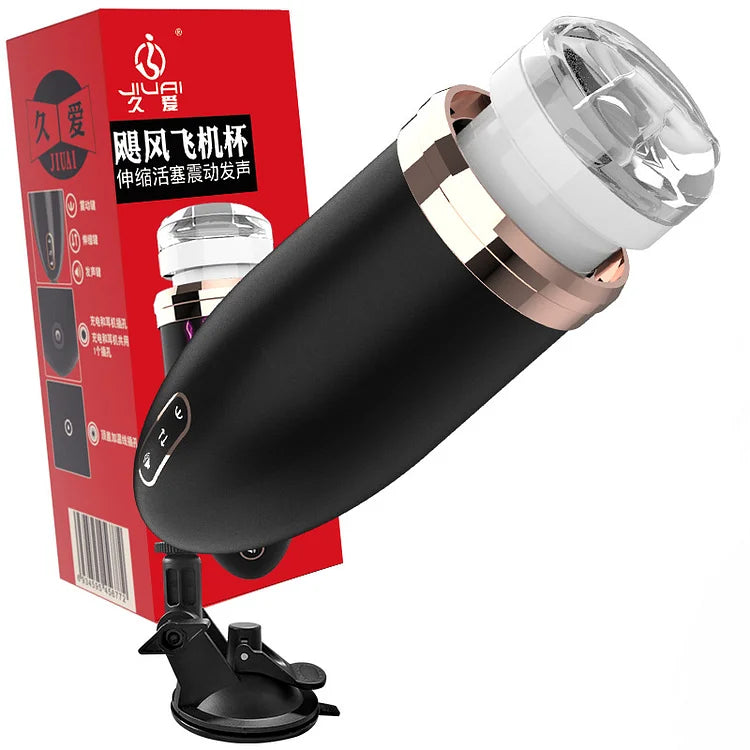 Electric Retractable Aircraft Cup, Fully Automatic Male Masturbation Appliance, Inflatable Doll, Adult Products, Sex Trainer