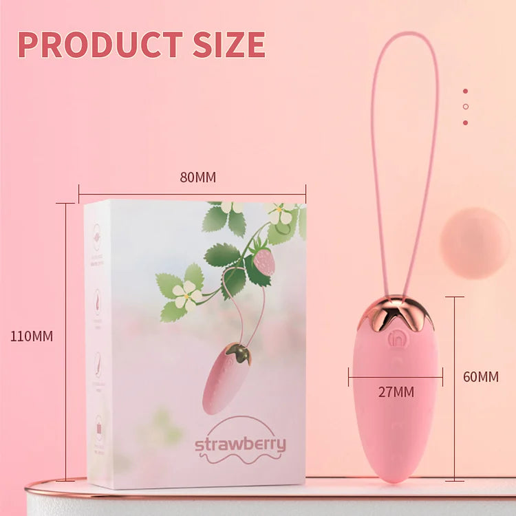 Vigorous Strawberry Egg Hopping App Smart Wireless Remote Control Going Out Wearing Masturbation Funny Egg Hopping Wholesale